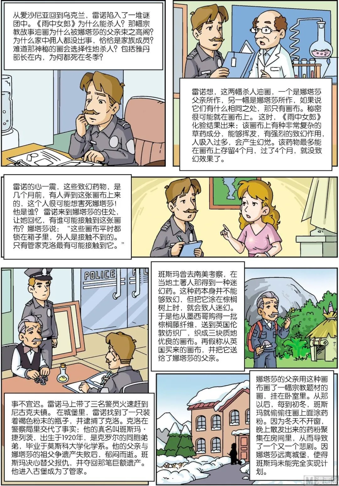古今中外成语漫画,第146话 乌克兰古堡魔画杀人之谜4图