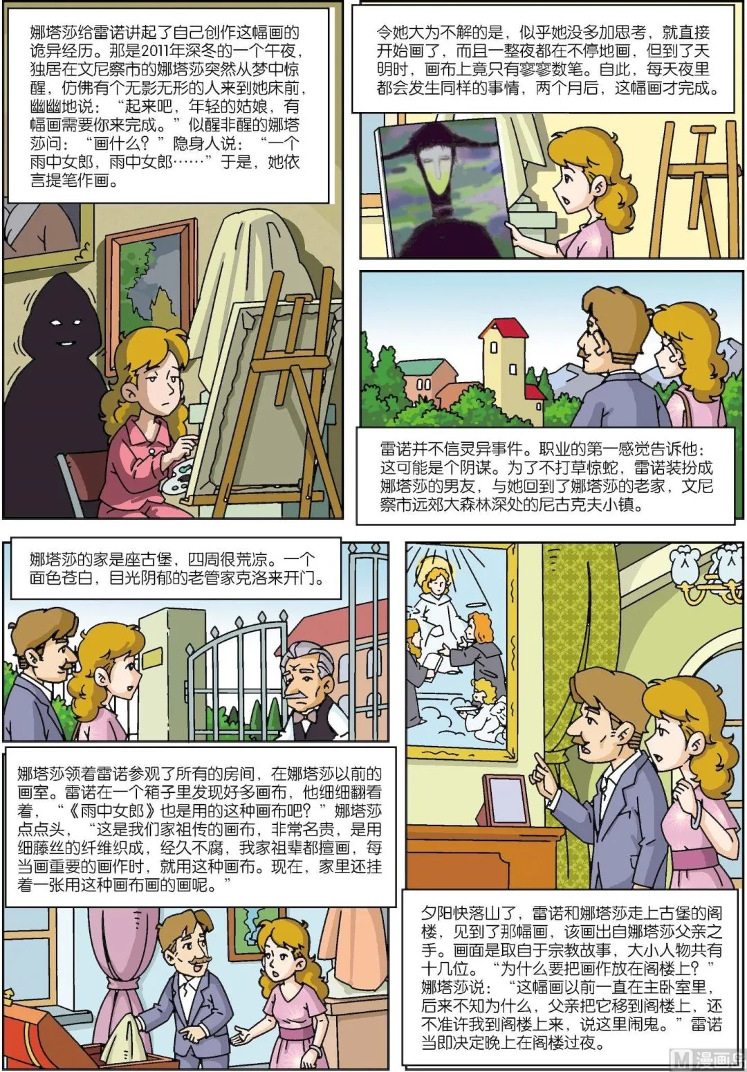 古今中外成语漫画,第146话 乌克兰古堡魔画杀人之谜2图