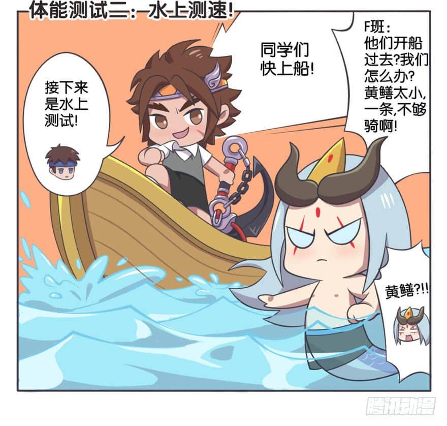 王者萌萌假日第二话漫画,体育课 体能一样很重要5图