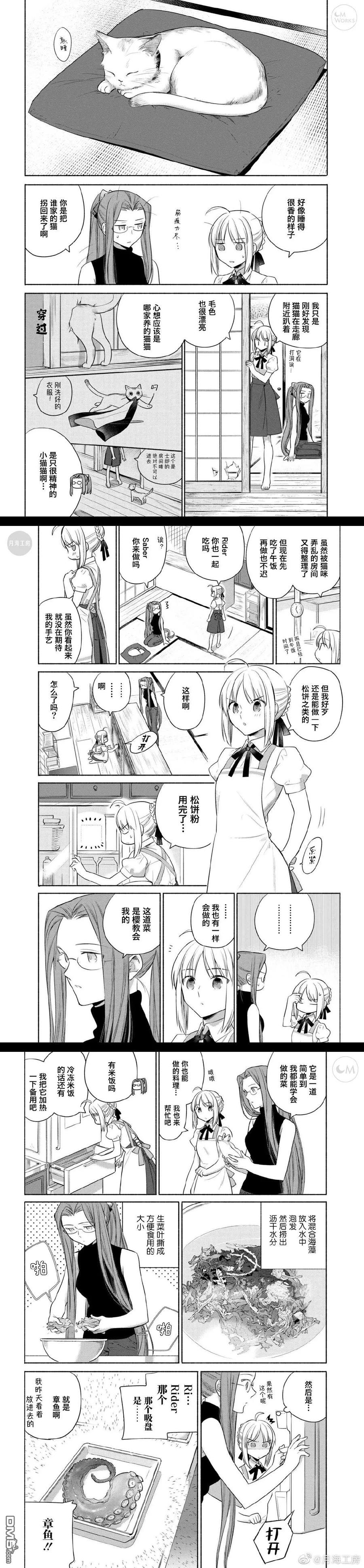 卫宫家今天的饭伊莉雅漫画,025 撕下来，放上去，简便的沙拉盖饭5图