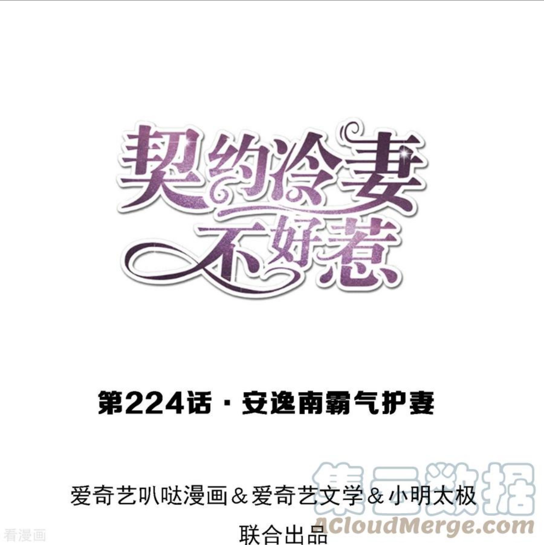 契约冷妻不好惹电视剧漫画,第224话 安逸南霸气护妻1图