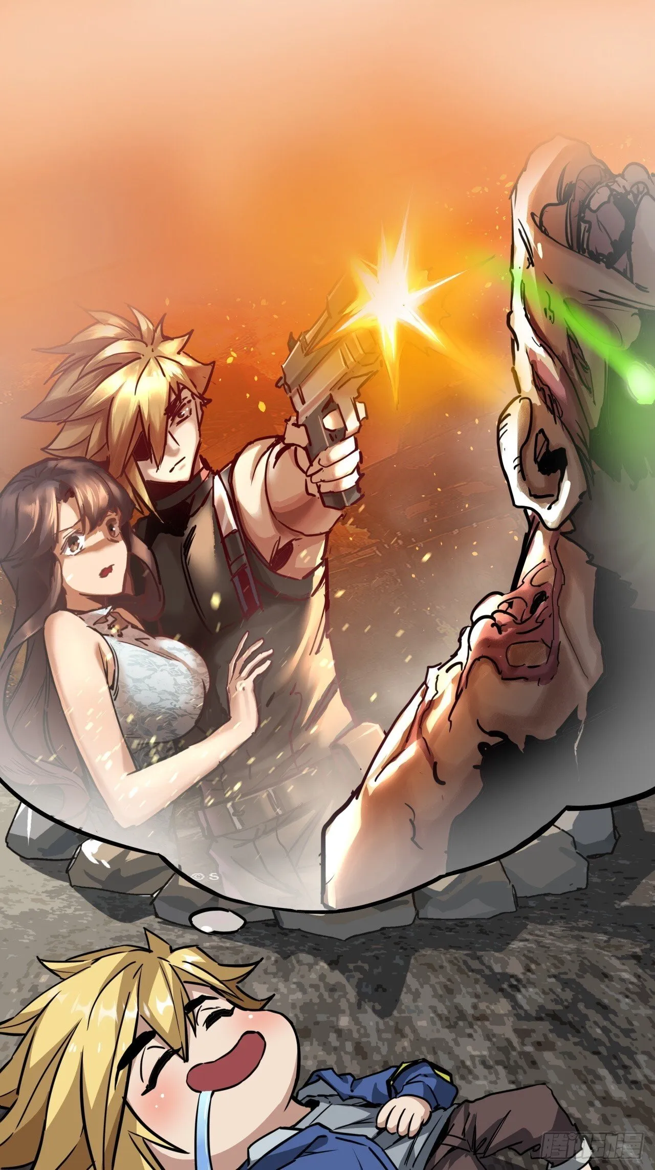 这游戏也太真实了手机版漫画,12话 蓝色天使1图