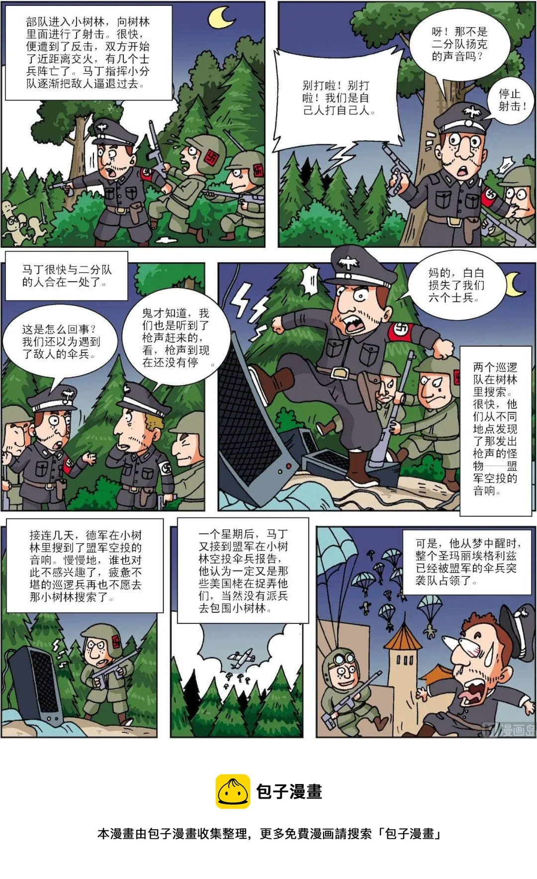 古今中外的科学家漫画,第083话 盟军的真假伞兵2图