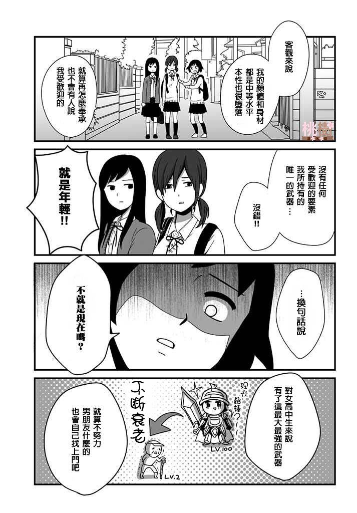 女高中生的虚度日常在线漫画,第1话3图