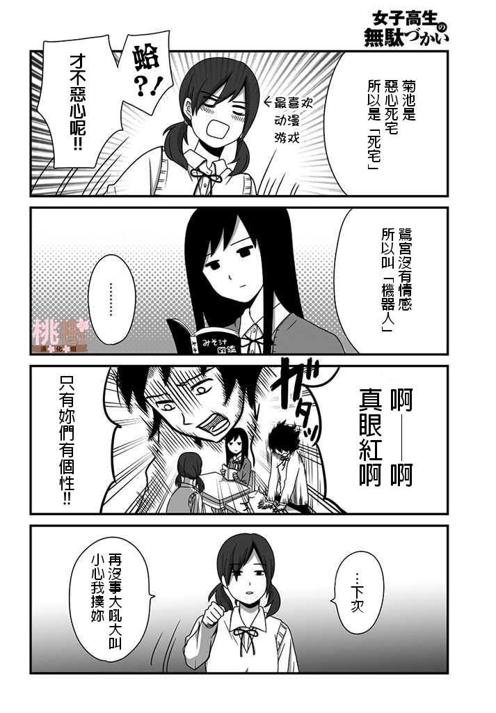 女高中生的虚度日常角色漫画,第2话2图