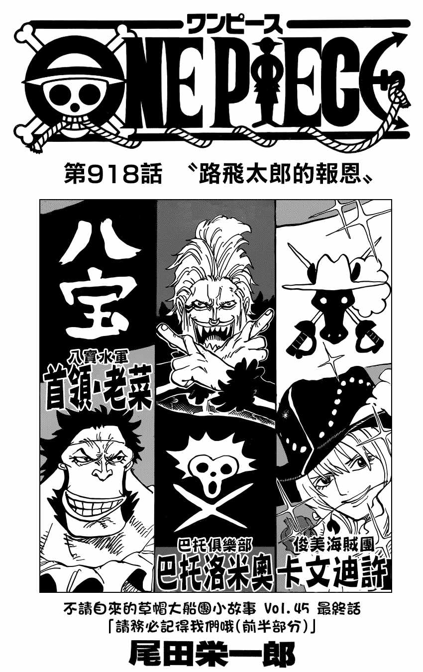 海贼王动漫免费全集在线观看漫画,第918话1图
