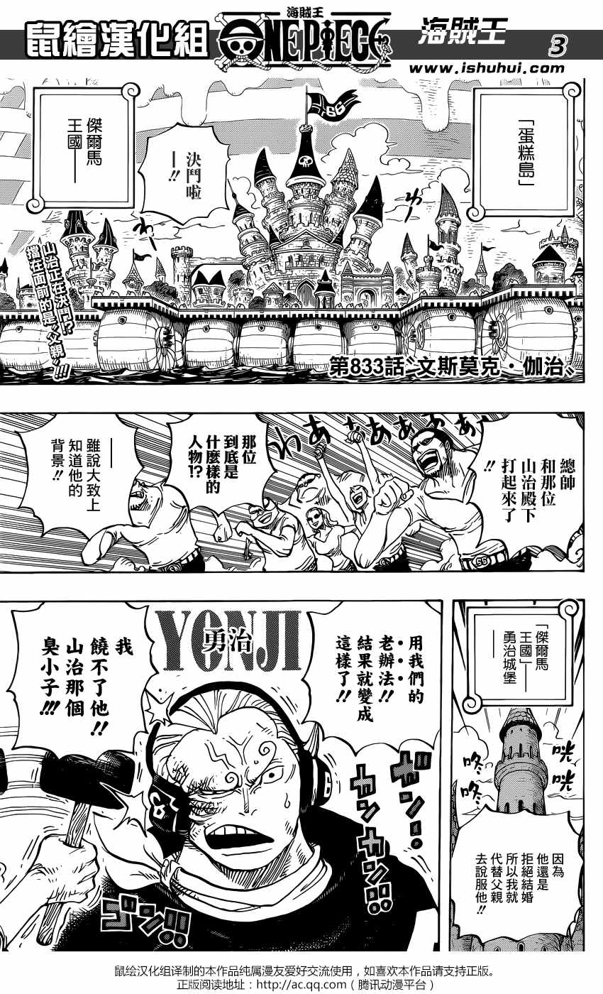 海贼王游戏漫画,第833话3图