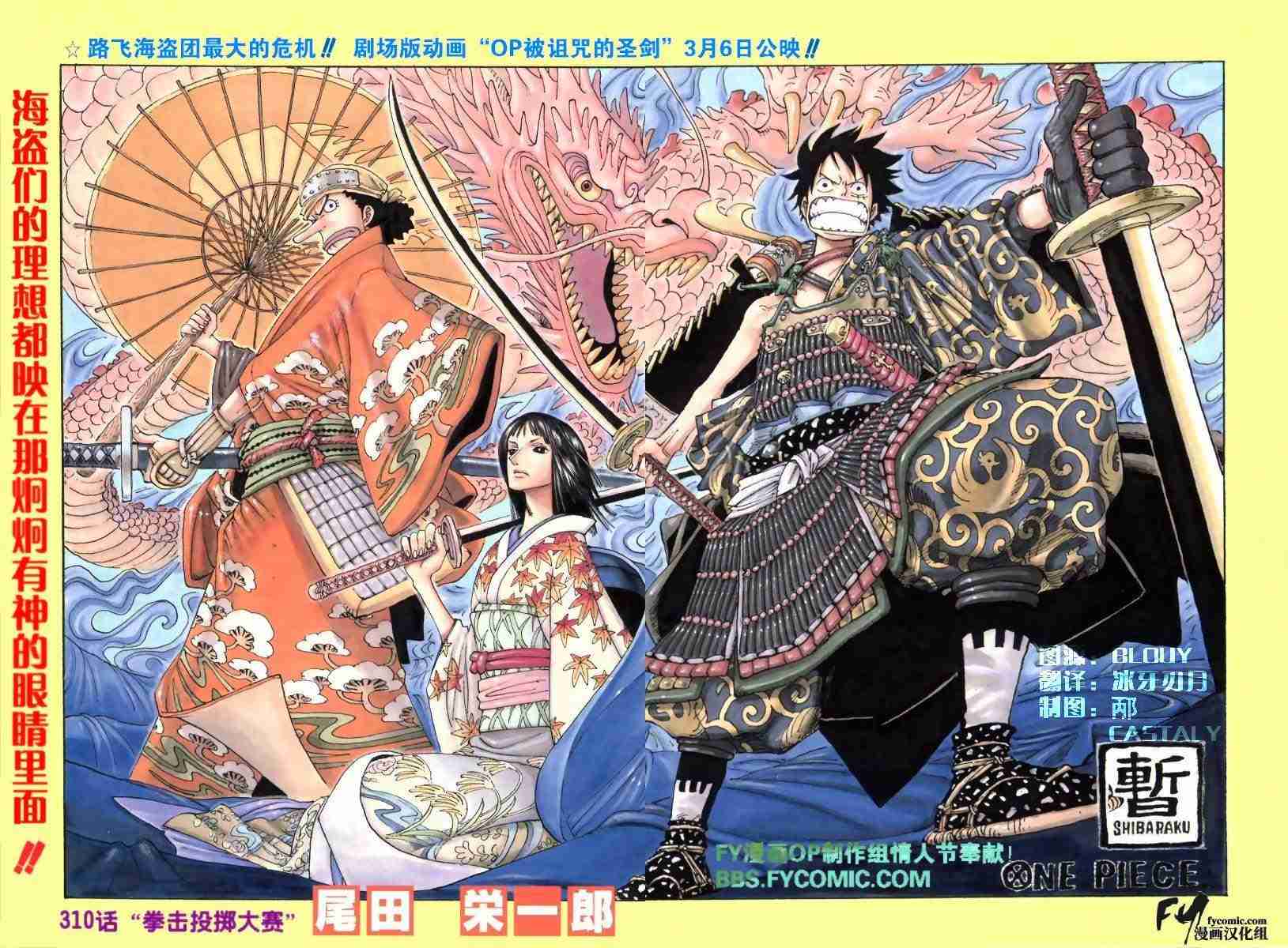 海贼王免费观看完整版高清在线观看漫画,第310话2图