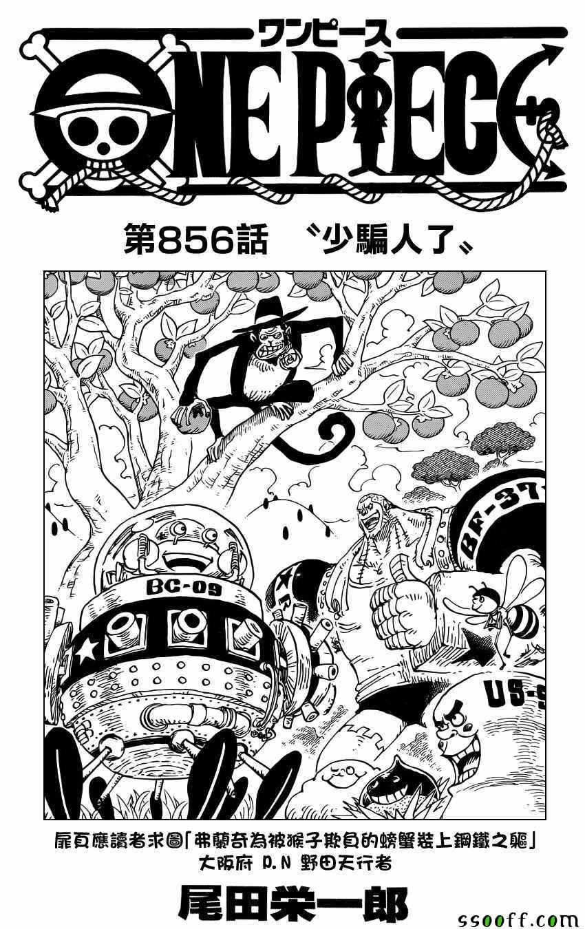 海贼王第1044话情报漫画,第856话1图