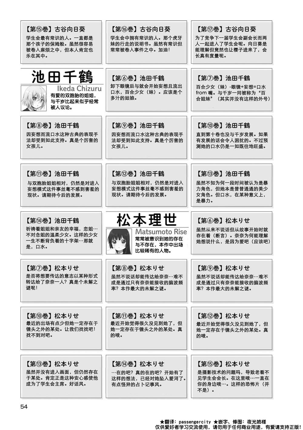 摇曳百合第四季完整版免费漫画,人物说明文变迁 025图