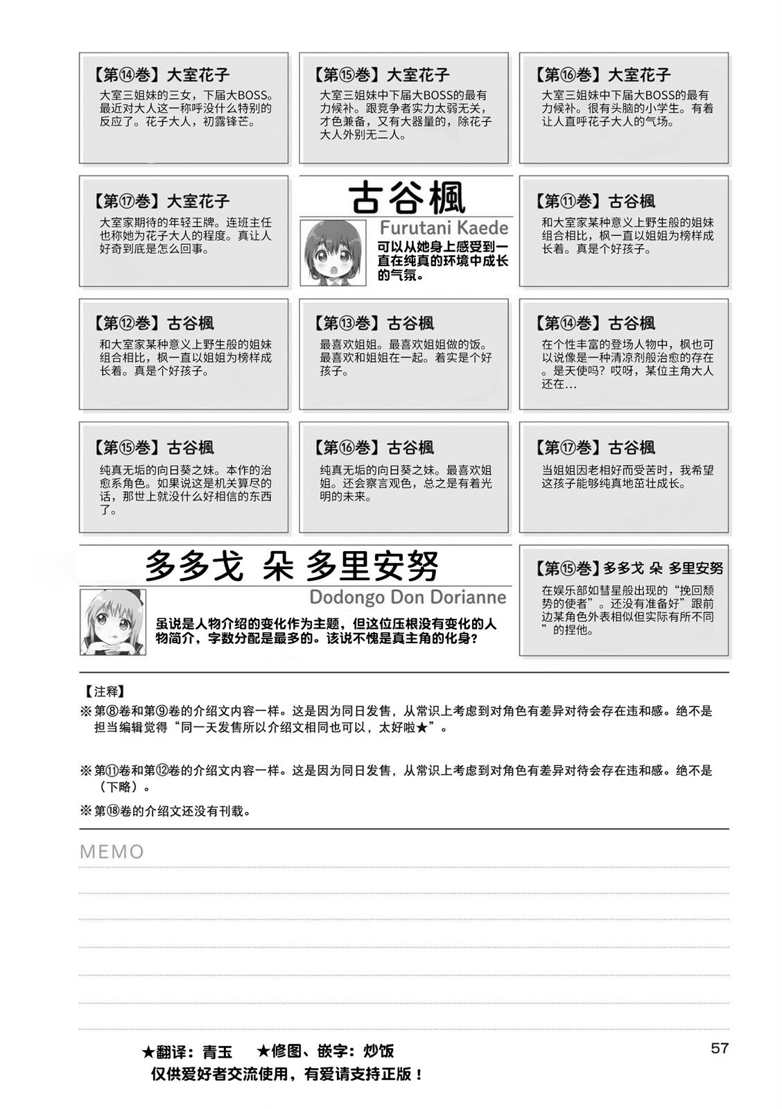 摇曳百合第一季完整版漫画,人物说明文变迁034图