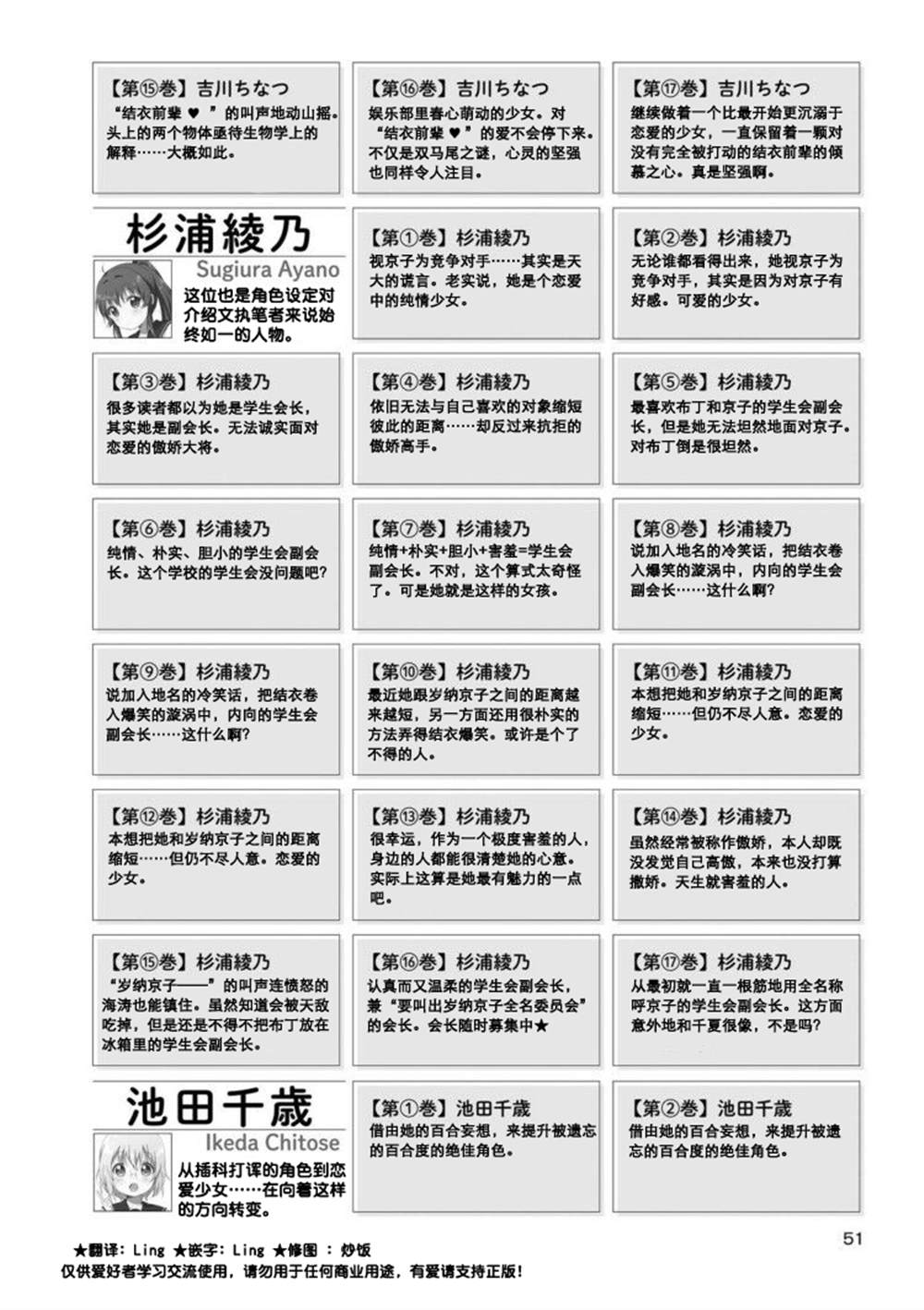 摇曳百合第四季完整版免费漫画,人物说明文变迁 022图