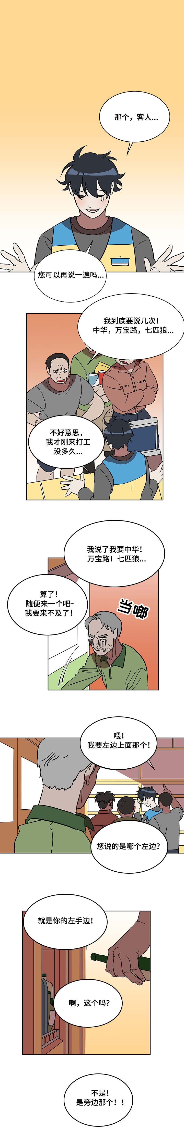 年下小狼狗言熙闻琛免费在线阅读漫画,第1章：打工生活1图