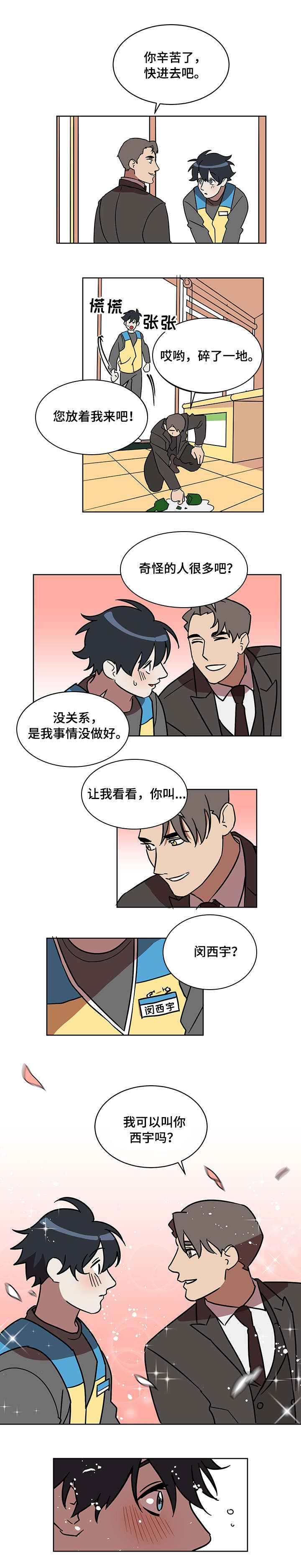 年下小狼狗言熙闻琛免费在线阅读漫画,第1章：打工生活5图