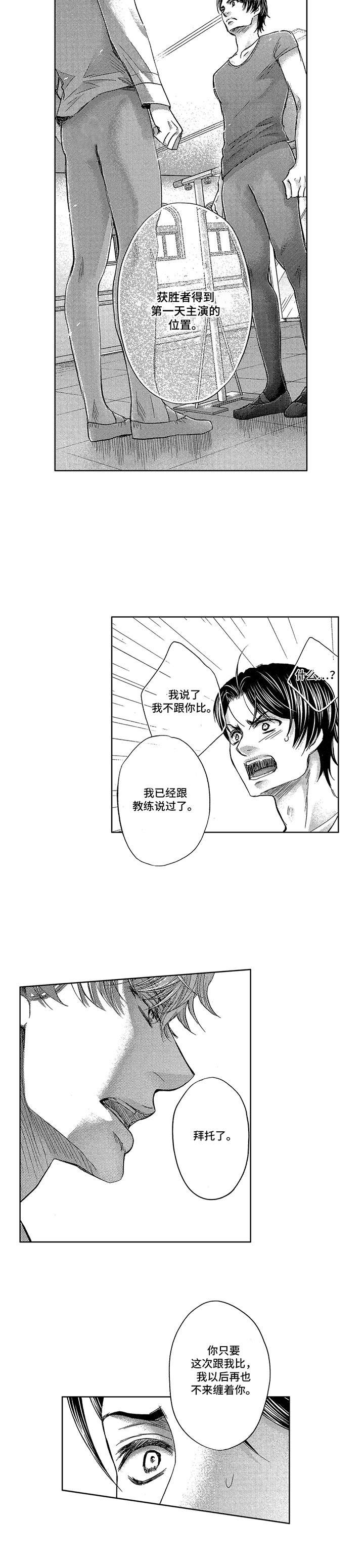 芭蕾王子孙浩南的芭蕾舞培训班漫画,第7章： 比试4图