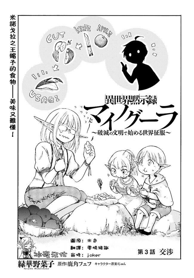 异世界默示录米诺戈拉漫画14漫画,第3话交涉1图