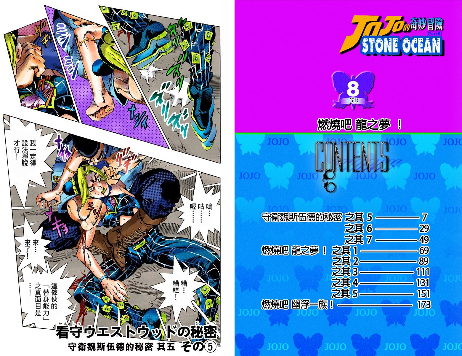 jojo的奇妙冒险记第三部漫画,第6部08卷全彩5图