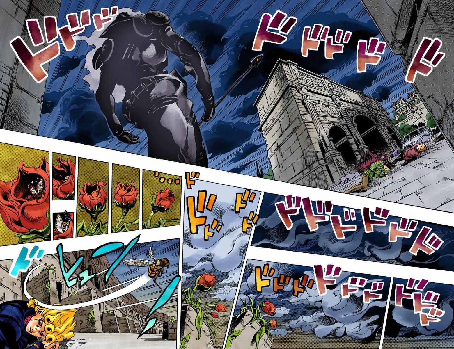 jojo奇妙冒险周边手办漫画,第5部16卷全彩4图