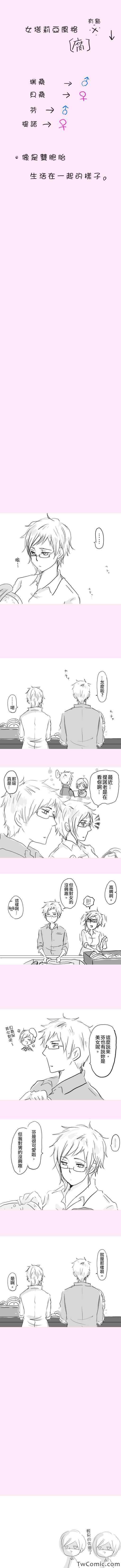 黑塔利亚同人剪辑漫画,瑞典x芬兰2图