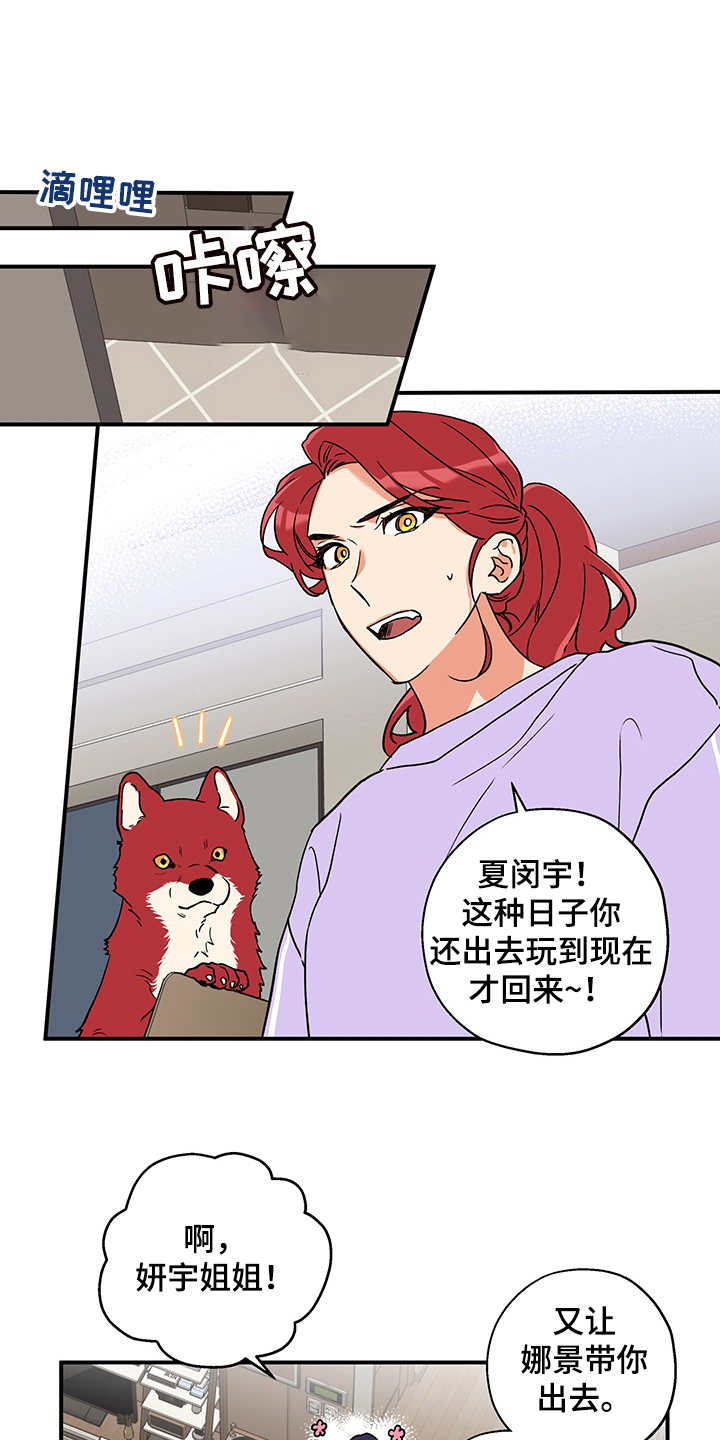 赤狼动物漫画,第3章：砰砰乱跳1图