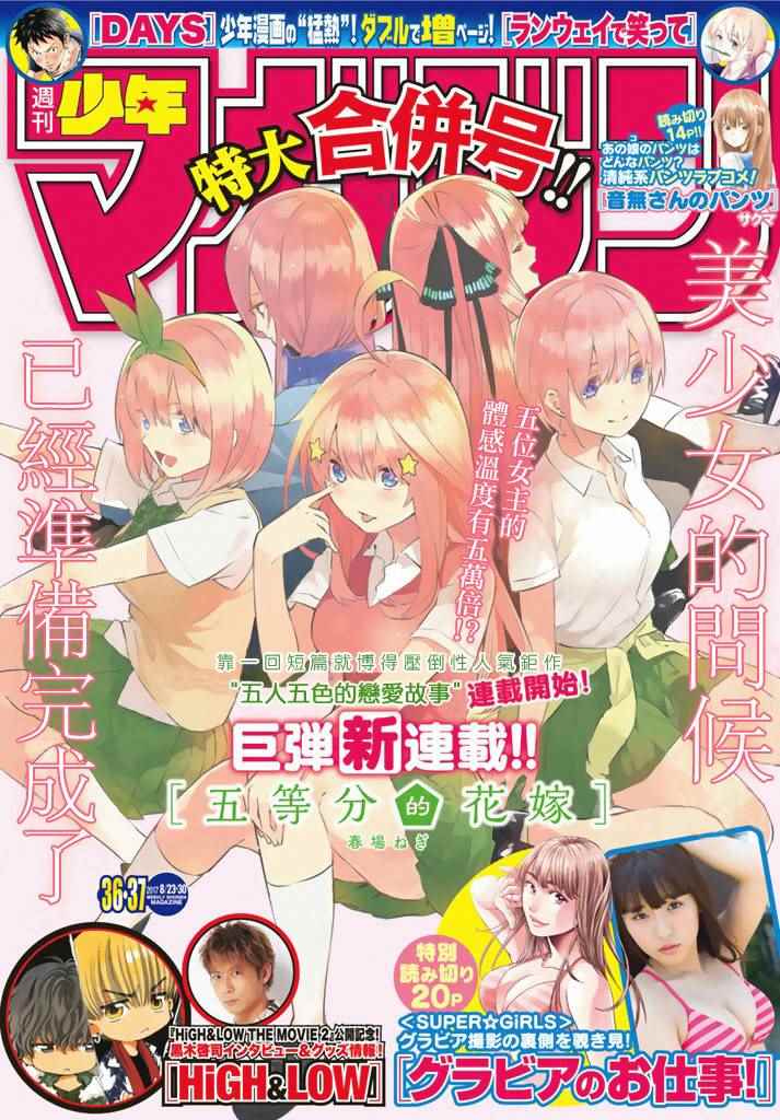 五等分的花嫁第一季动漫在线观看免费漫画,第1话1图