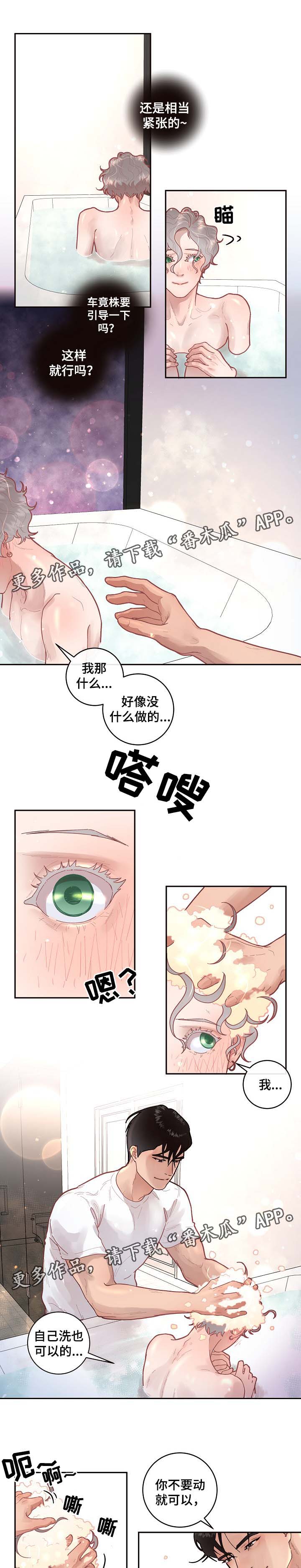 汉堡王中国特许经营权生变漫画,第37章：洗澡2图