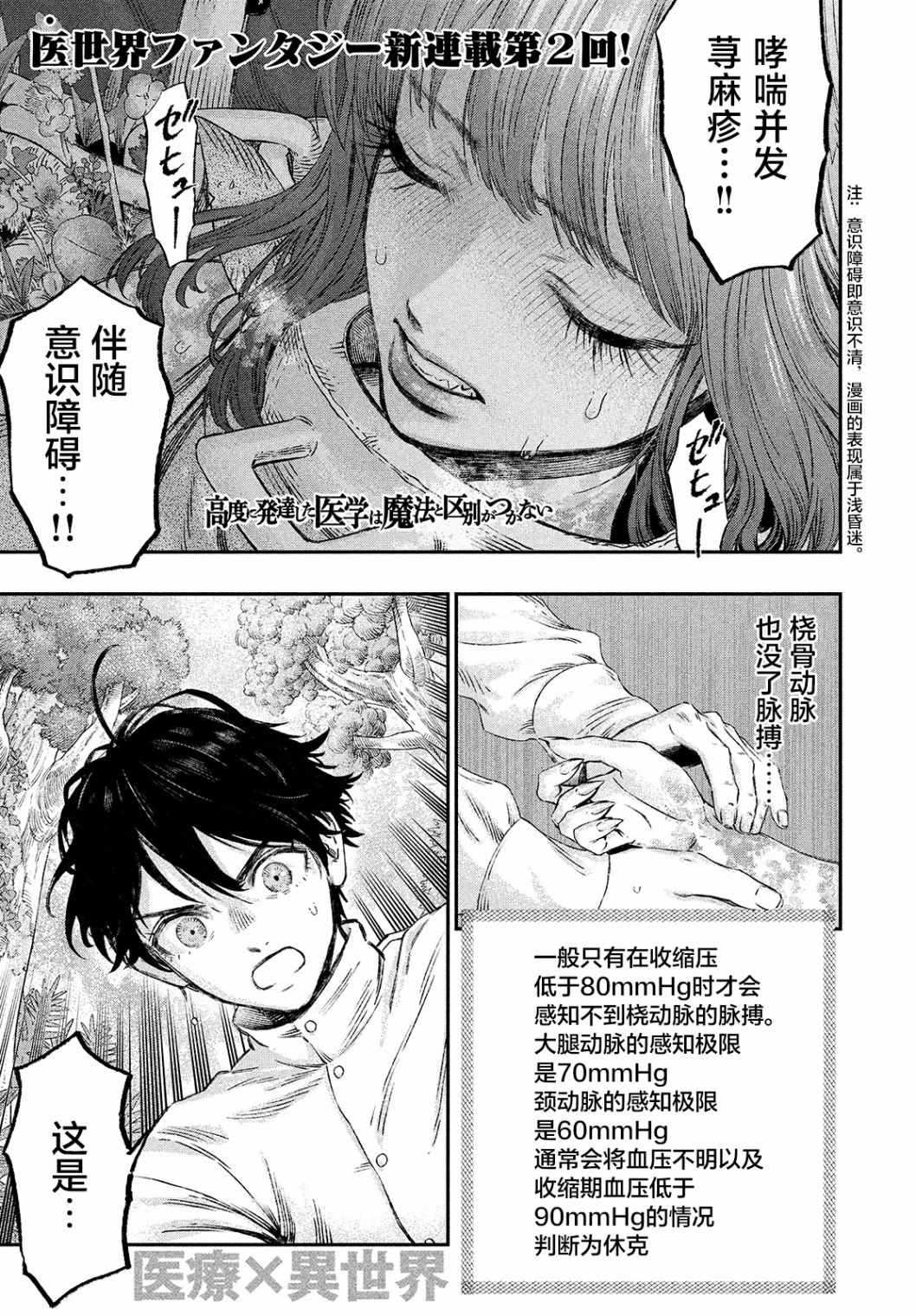 高度发达的医学和魔法别无二致漫画,第7话1图