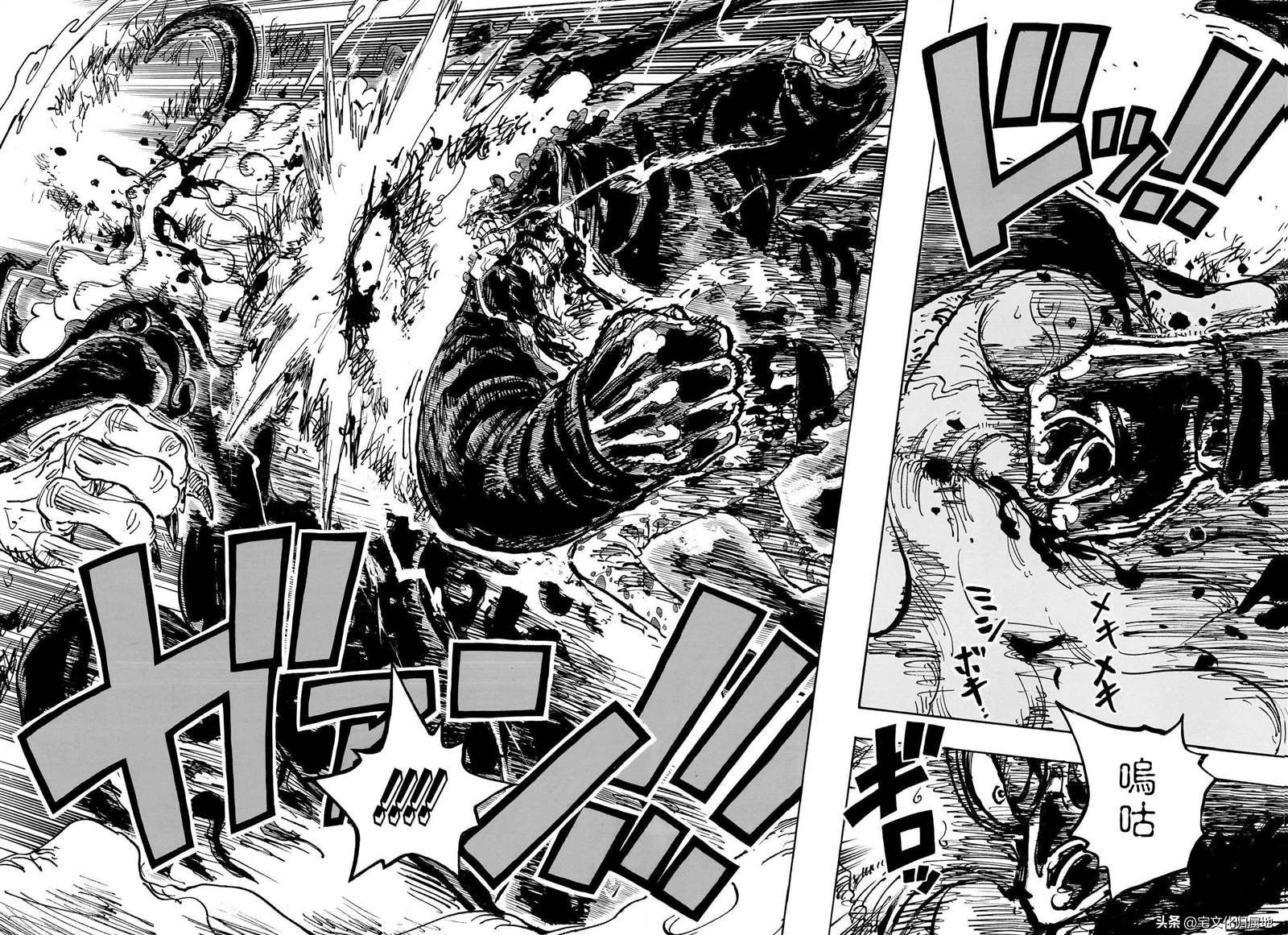 海贼王1126在线观看漫画,第1104话 谢谢你 爸爸4图