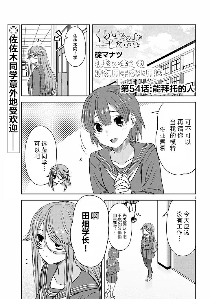 想与阴暗的她一起做的事 漫画漫画,第54话1图