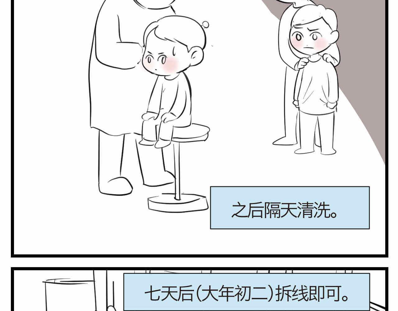 第一次做妈妈的过程漫画,74.弟弟的头6-日常护理4图