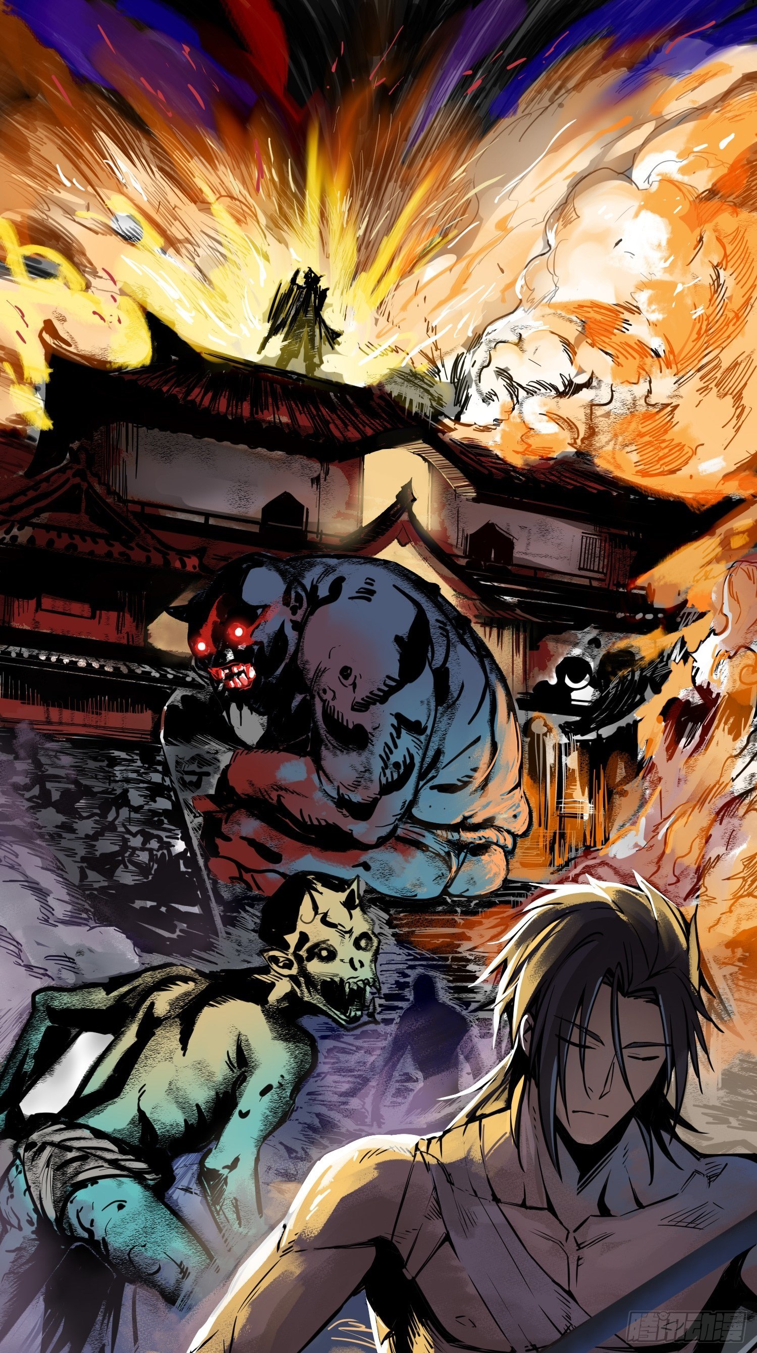 从姑获鸟开始免费小说阅读漫画,081 睚眦伏首，烈火骷髅2图